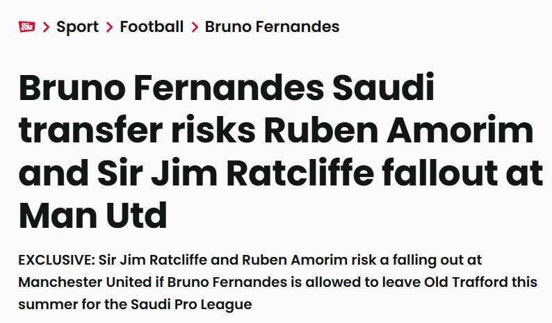 老板想卖！星报：拉爵想卖B费套现但阿莫林不想，两人或因此闹翻